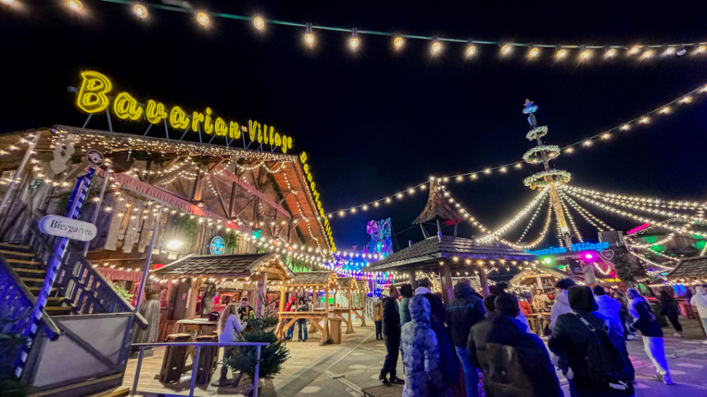 Bavarian Village à Winter Wonderland à Londres