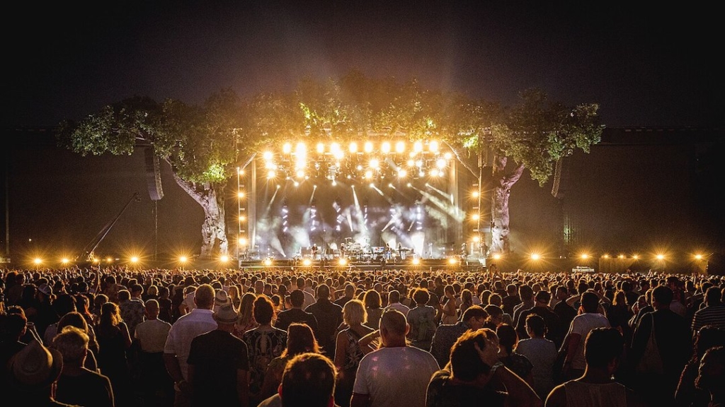 Scène de concert à Hyde Park pour le British Summer Time Festival