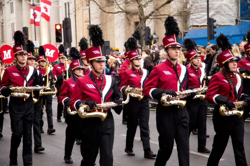 Défilé de musiciens lors de la parade du Nouvel An à Londres