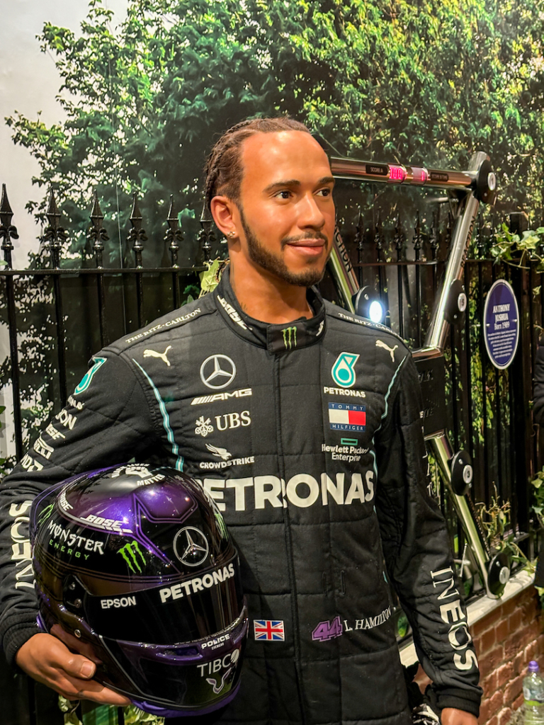 Statues de cire de Lewis Hamilton à Madame Tussauds à Londres