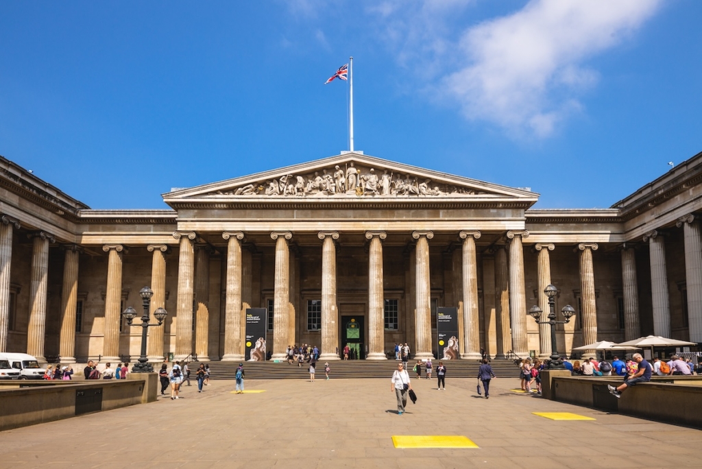 British Museum, célèbre musée à Londres vu d'extérieur