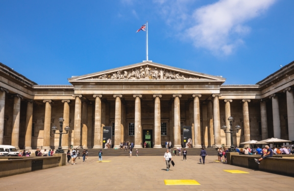 British Museum, célèbre musée à Londres vu d'extérieur