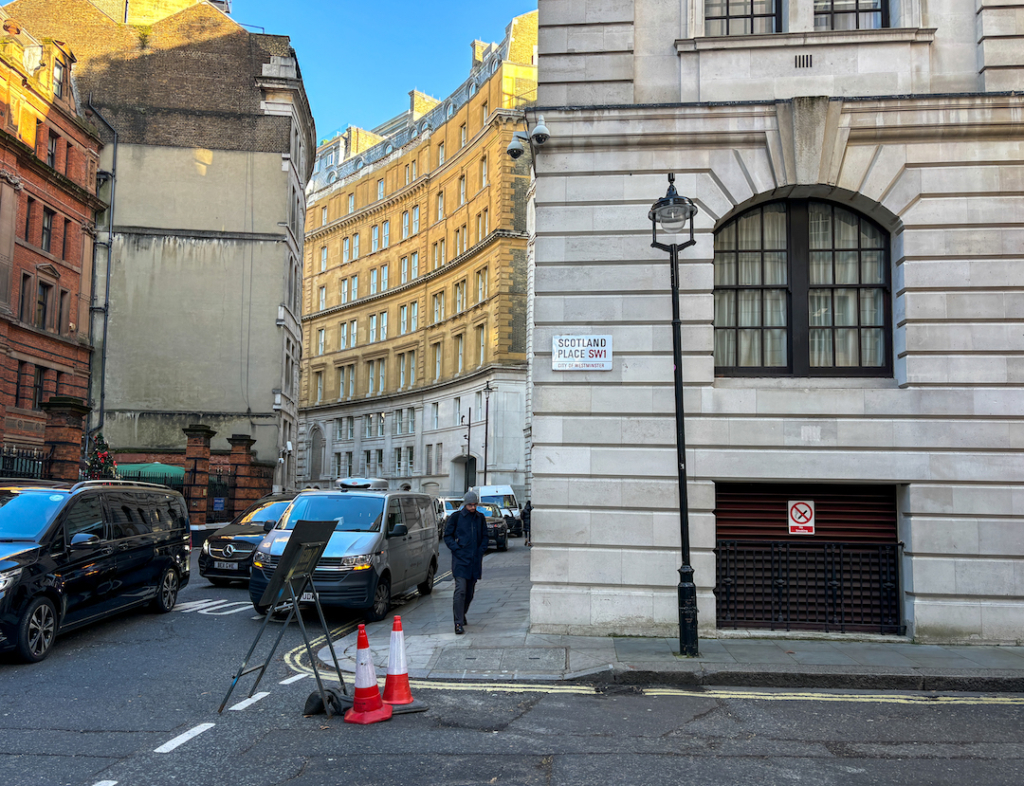 Rue de Londres où des scènes d'Harry Potter ont été filmées