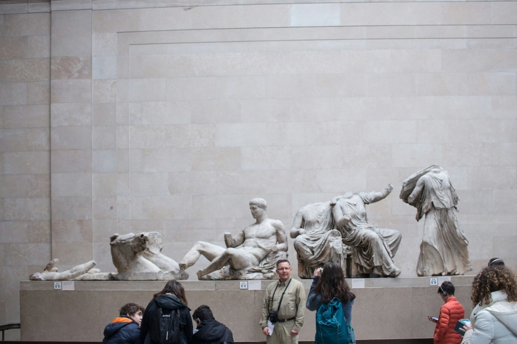 Statues du Parthénon au British Museum à Londres