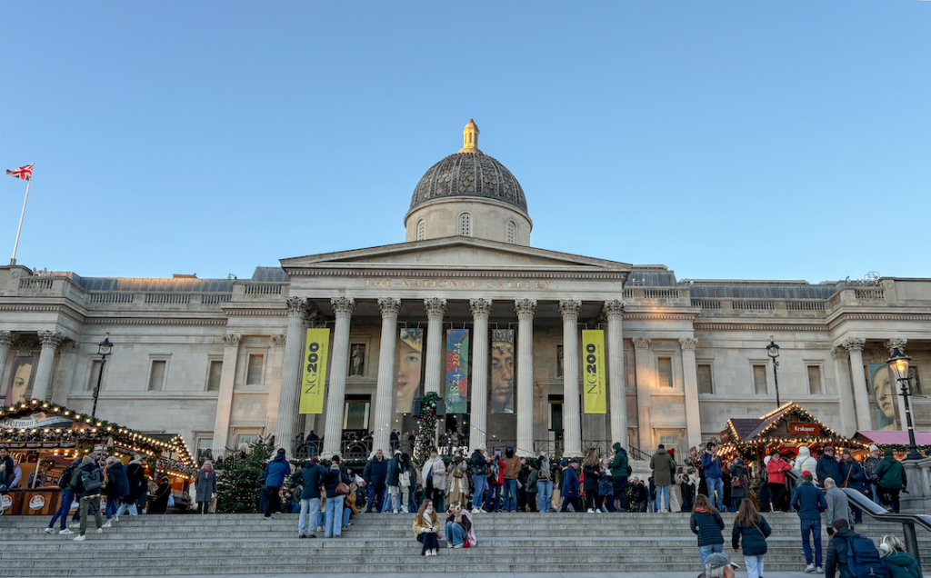 Extérieur de la National Gallery à Londres