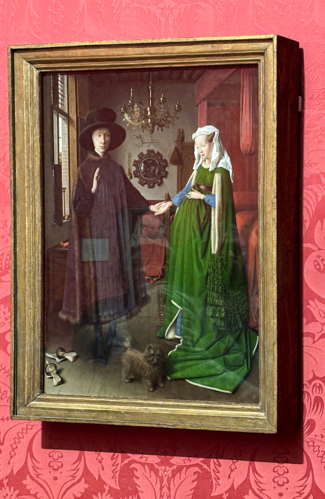 Tableau "Les époux Arnolfini" à la National Gallery à Londres