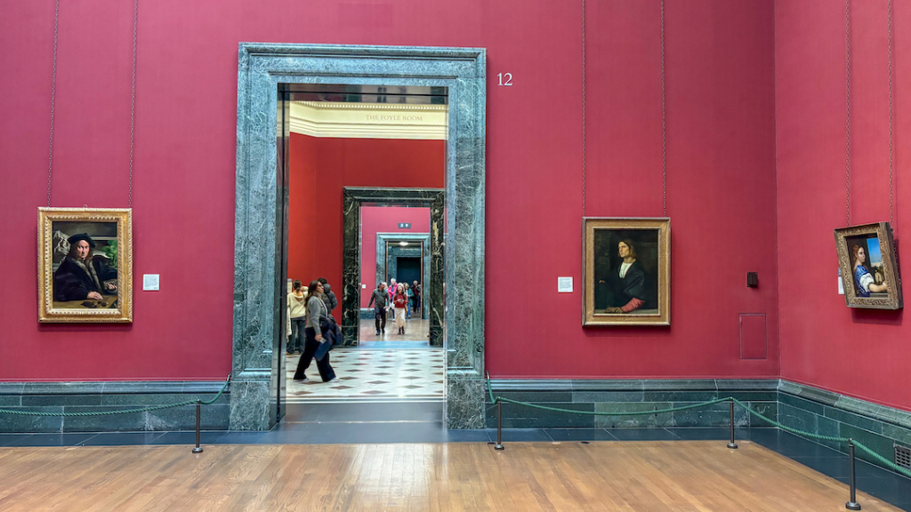 Intérieur de la National Gallery à Londres