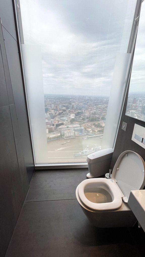 Toilettes en haut de The Shard à Londres