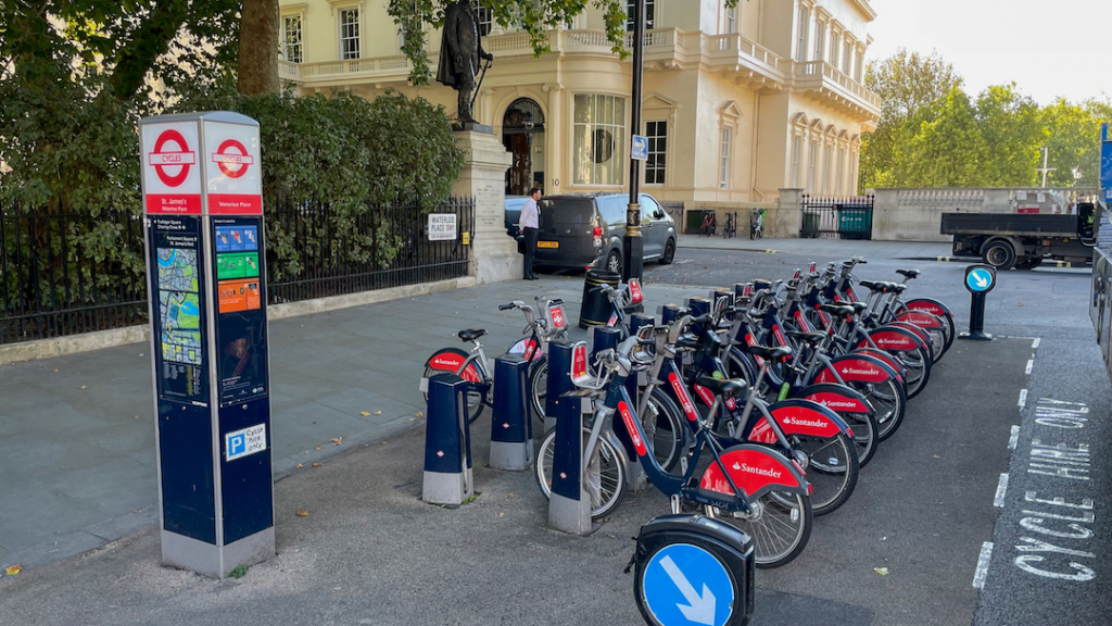 Vélos en libre service à Londres