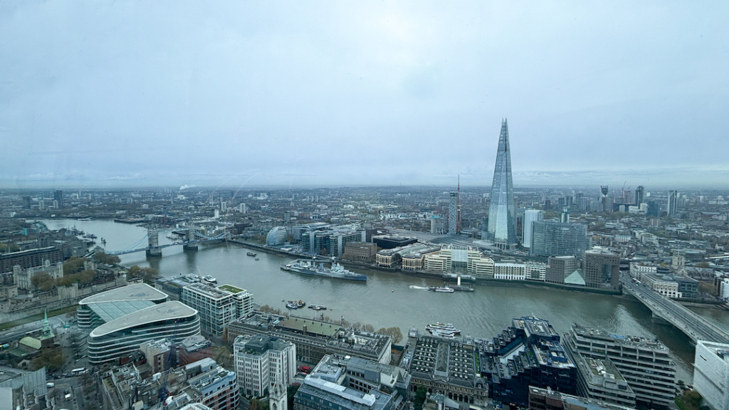 Vue du Shard depuis le Sky Garden à Londres