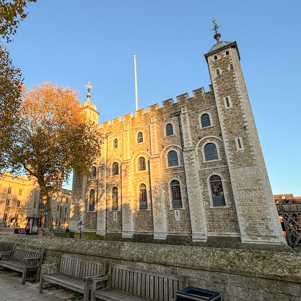 Extérieur de la White Tower à la Tour de Londres