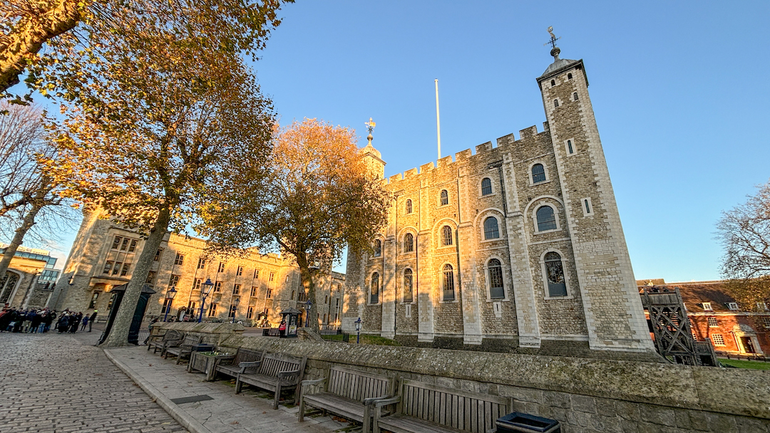 Extérieur de la White Tower à la Tour de Londres